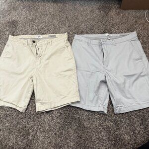 Goodfellow & Co. - 2 Pair Shorts Bundle - Khaki and Grey Mens - Size 34